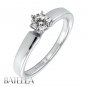 0.31 Ct I/SI2 EX Genuine Round Diamond Solitaire Engagement Ring 18k White Gold