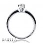0.31 Ct I/SI2 EX Genuine Round Diamond Solitaire Engagement Ring 18k White Gold