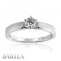 0.30 Ct H/VS2 Genuine Round Cut Diamond Solitaire Engagement Ring 18k White Gold
