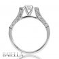 0.60 Ct F/SI2 EX Natural Round Brilliant Diamond Engagement Ring 18k White Gold
