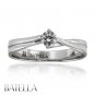 0.20 Ct F/VVS2 EX Natural Round Solitaire Diamond Engagement Ring 18k White Gold