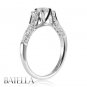 0.72 Carat F/SI2 EX Natural Round Diamonds Engagement Ring 18k White Gold. Women