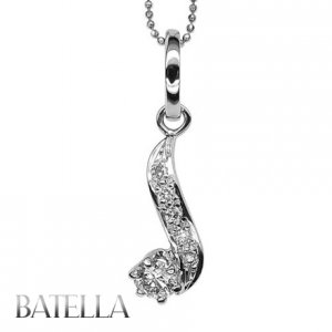 .53 Ct G/VS1 EX Natural Round Diamonds Journey Pendant, Necklace 14k White Gold