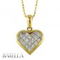 Holiday Gift .90 Ct D-E/IF-VVS1 Heart Princess Diamonds Pendant 18k Yellow Gold