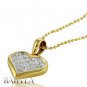 Holiday Sale .90 Ct D-E/IF-VVS1 Heart Princess Diamonds Pendant 18k Yellow Gold