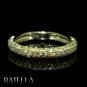 .80 Ct Fancy Yellow VS2-SI1 Round Cut Diamonds Wedding Band Ring 14k Yellow Gold