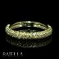 .80 Ct Fancy Yellow VS2-SI1 Round Cut Diamonds Wedding Band Ring 14k Yellow Gold