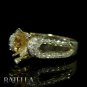 Semi Mount .56 Catat H-I/VVS2-VS1 Round Diamonds Engagement Ring 18k Yellow Gold