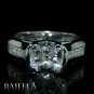 Semi Mount .35 Ct E-F/VVS2-VS1 Round Cut Diamonds Engagement Ring 14k White Gold