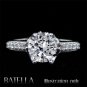 Semi Mount .37 Ct E-F/ VVS2-VS1 For Round Diamond Engagement Ring 14k White Gold