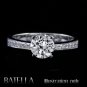 EGL Certified 1.16 Ct E/SI2 Round Brilliant Diamond Engagement Ring 14k W Gold