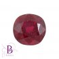 2.23 Carat Natural Cushion Cut Loose Red Ruby Gemstone For Ring Pendant Setting