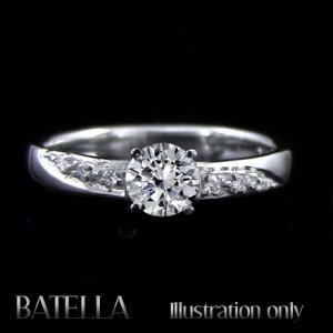 Certified .55 Ct D/VS2 Natural Round Cut Diamonds Engagement Ring 14k White Gold