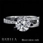 EGL Certified 1.17 Ct F/SI Natural Round Diamonds Engagement Ring 14k White Gold