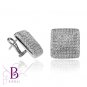 5.00 Ct Round Diamonds Pave Setting Ring & Earrings & Pendant Set 18k White Gold