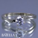 0.45 Carat I VS1 EX Cut Solitaire Round Diamond Engagement Ring 14k Yellow Gold