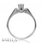 0.11 Ct D/VS2 EX Natural Round Solitaire Diamond Engagement Ring 14k White Gold