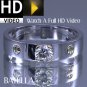 0.50 1/2 Carat H VS2 Ex Natural Round Diamond Men's Ring 18K White & Yellow Gold