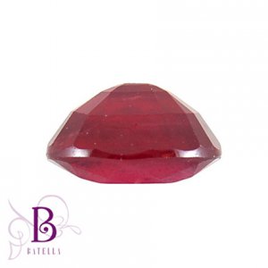 2.97 Carats Natural Heat Oval Loose Red Ruby Gemstone For Pins Bracelets Setting