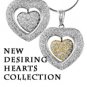 2.65 Ct E-F 395 Diamond Pendant & Earrings Set 18k Gold