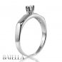 0.10 Ct Round D/VS2 EX Round Diamond Solitaire Engagement Ring 14k Gold Womens
