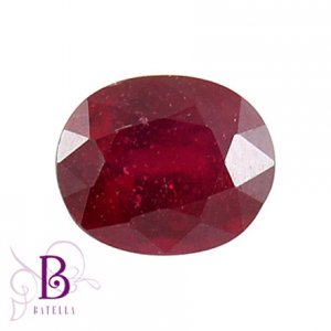 2.75 Ct Natural Heating Oval Loose Red Ruby Gemstone For Rings Pendants Setting