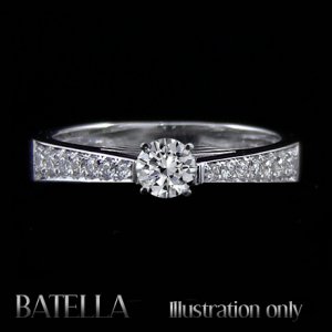 Certified 0.56 Ct E/VS2 Natural Round Cut Diamond Engagement Ring 14k White Gold