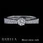 Certified 0.56 Ct E/VS2 Natural Round Cut Diamond Engagement Ring 14k White Gold