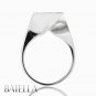 1.45 Ct F/SI1 Natural Princess & Round Diamond Engagement Ring 18k White Gold