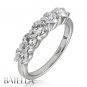 1.57 Ct D E Round Brilliant Diamond Wedding Anniversary Band Ring 14k White Gold