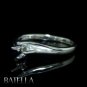 Solitaire Setting Mounting Diamond Engagement Ring 18k White Gold Women Ladies