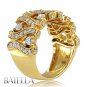 1.45 Ct E-F Round Diamond Anniversary Wedding Pave Set Band Ring 18k Yellow Gold