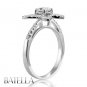 .69 Ct I/VVS2 Natural Oval & Round Diamond Flower Engagement Ring 14K White Gold