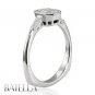 1.20 Ct E-F/VVS2-VS1 Emerald & Baguette Diamonds Engagement Ring 18k White Gold
