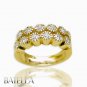 .46 Ct H-I VVS2 VS1 Ex Cut Diamond Wedding Anniversary Band Ring 18k Yellow Gold