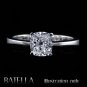 Solitaire Setting Mount Engagement Ring 14k W Gold For Round Princess Diamonds