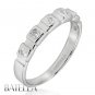 0.15 Carats VVS2 VS1 Round Diamond Anniversary Wedding Band 18k White Solid Gold