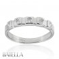 0.15 Carats VVS2 VS1 Round Diamond Anniversary Wedding Band 18k White Solid Gold