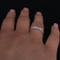 0.25 Ct Natural VVS-VS Round Cut Genuine Diamonds Engagement Ring 18k White Gold