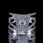 1.20 Carat Estate Genuine Natural Round Diamonds Engagement Ring 18k White Gold