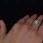 1.20 Carat Estate Genuine Natural Round Diamonds Engagement Ring 14k White Gold