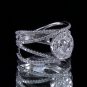 1.20 Carat Estate Genuine Natural Round Diamonds Engagement Ring 14k White Gold