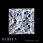 Certify 1.00 Ct D/VS2 Excellent Princess Cut Genuine White Natural Loose Diamond