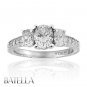Estate 1.35 Ct Natural Oval Round Genuine Diamonds 3 Stone Engagement Ring 14k