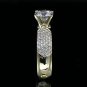 1.10 Ct Natural Round F SI2 Genuine Enhanced Diamond Engagement Ring 14k Gold