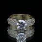 1.10 Ct Natural Round F SI2 Genuine Enhanced Diamond Engagement Ring 14k Gold