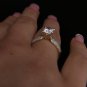 1.10 Ct Natural Round F SI2 Genuine Enhanced Diamond Engagement Ring 14k Gold