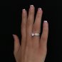 1.10 Ct Natural Round F SI1 Genuine Enhanced Diamond Engagement Ring 18k Gold