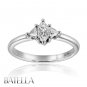 Estate 0.43 Ct Natural Marquise Genuine Trillion Cut Diamond Engagement Ring 18k