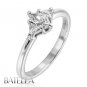 Estate 0.43 Ct Natural Marquise Genuine Trillion Cut Diamond Engagement Ring 18k